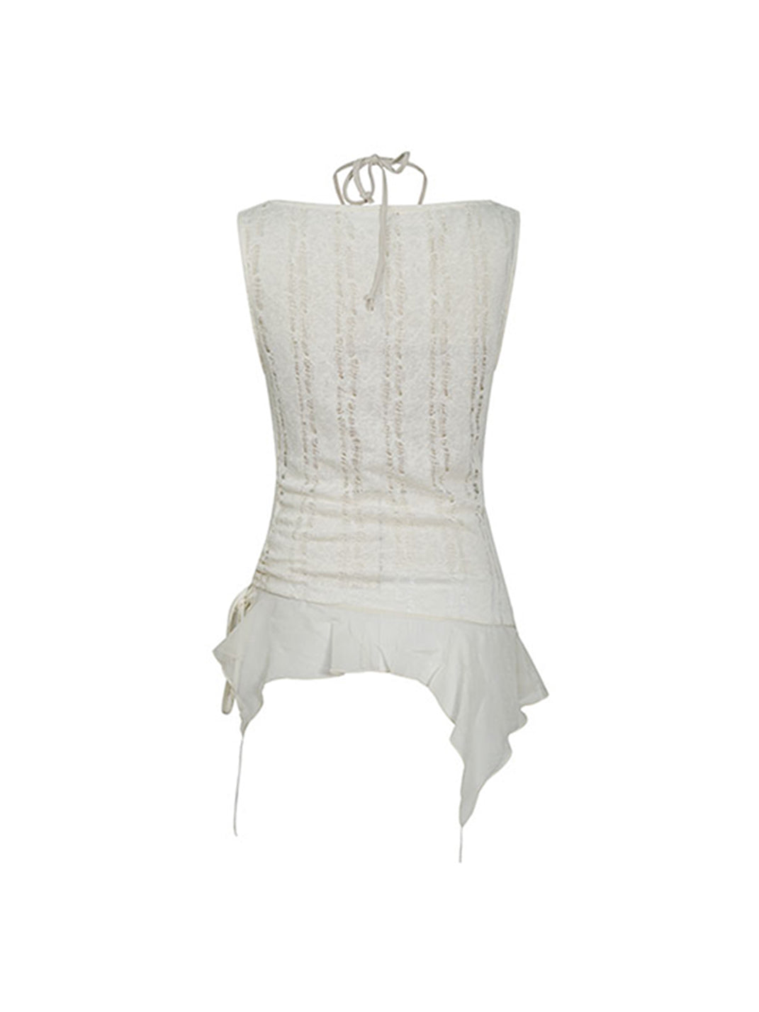 CestNous|Beaded Chiffon Cutout Cowl Neck Top-White - PSYLOS 1, CestNous|Beaded Chiffon Cutout Cowl Neck Top-White, Blouses, CestNous, PSYLOS 1